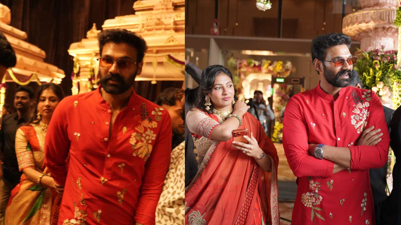 Bellamkonda Sreenivas : బండ్ల గణేష్ కూతురు పెళ్లి.. భార్యతో కలిసి హాజరయిన బెల్లంకొండ శ్రీనివాస్.. ఫొటోలు..