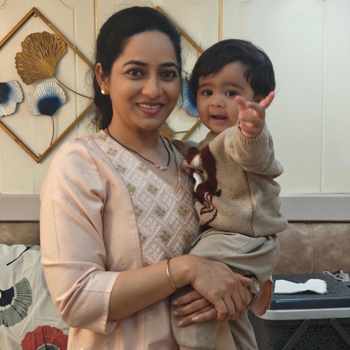 Haarika Shares Suriya Vishwanath and Sons Working Stills
