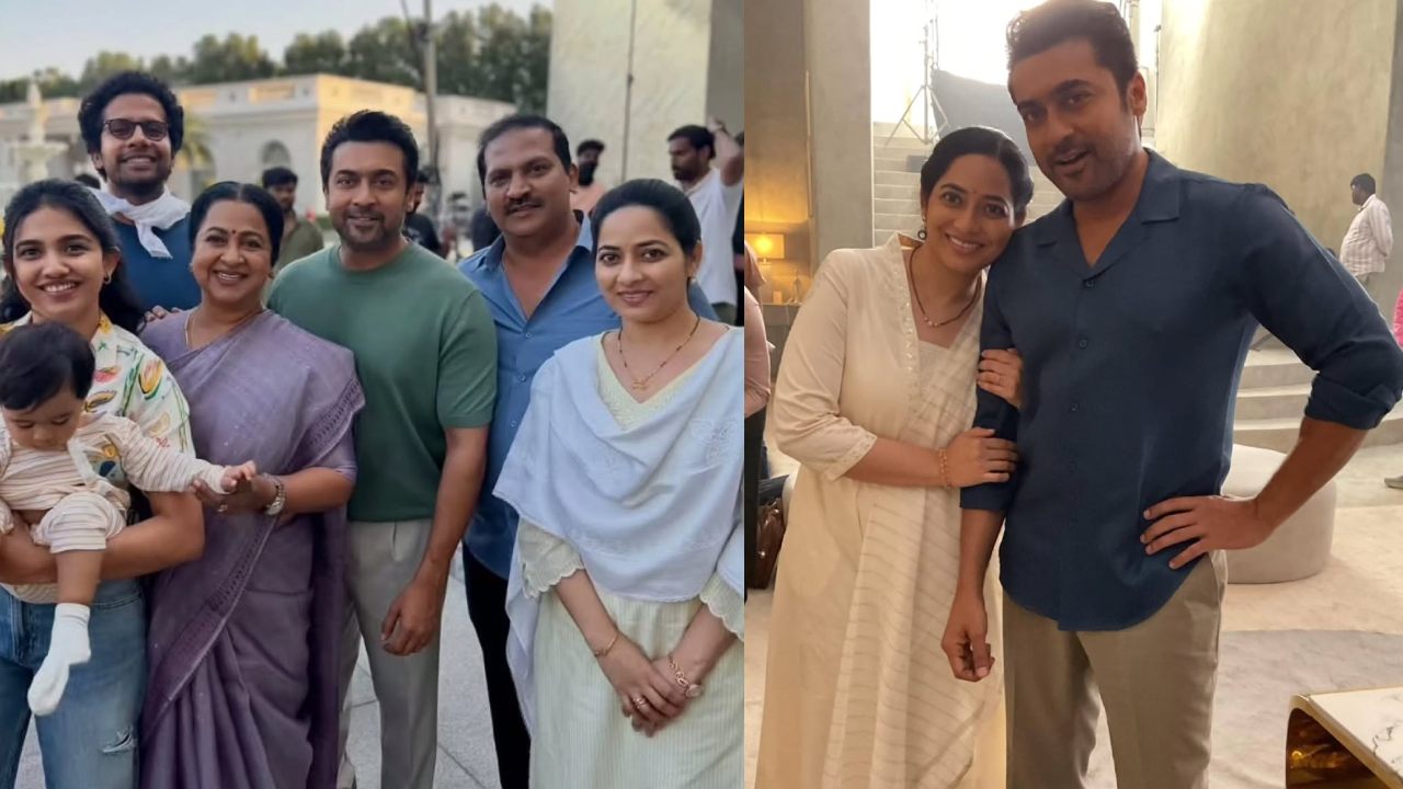 Haarika Shares Suriya Vishwanath and Sons Working Stills