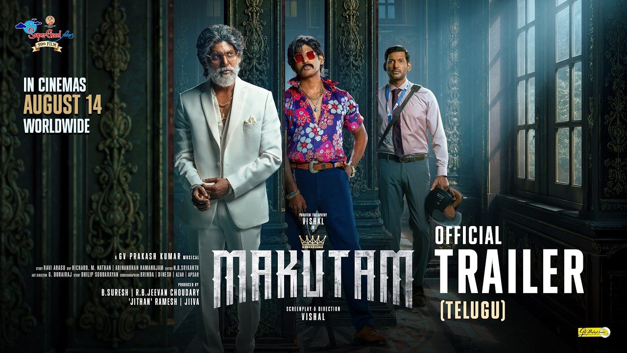 Makutam Trailer : ‘మకుటం’ ట్రైలర్ వచ్చేసింది.. మూడు పాత్రల్లో విశాల్.. దర్శకుడిగా కూడా..