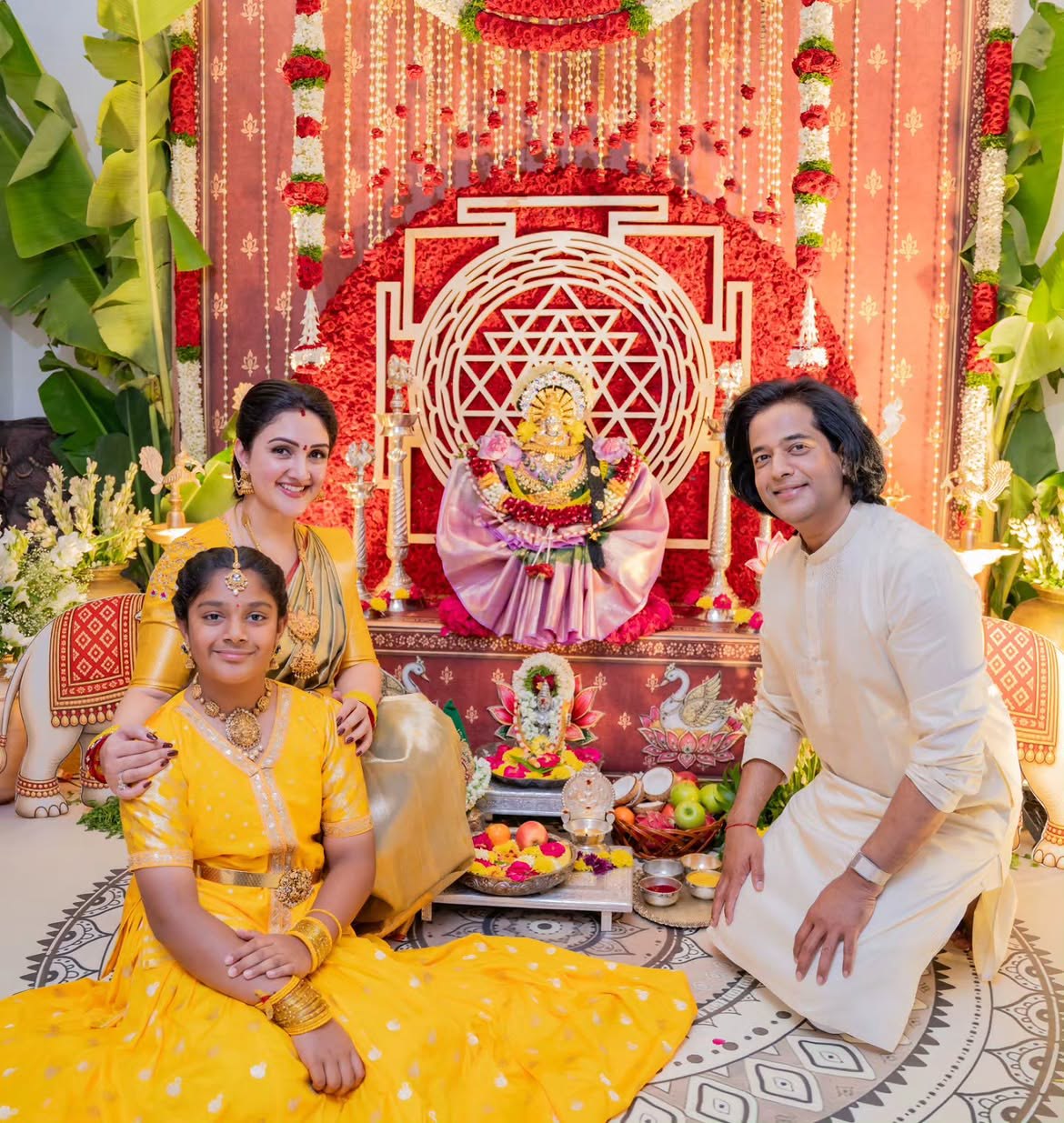 Sridevi Vijaykumar Varalakshmi Vratham Celebrations with Family