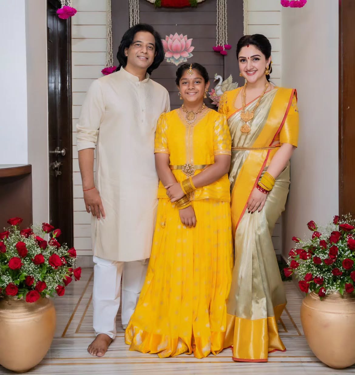 Sridevi Vijaykumar Varalakshmi Vratham Celebrations with Family