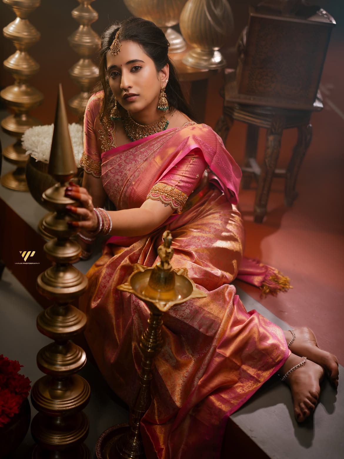 Youtuber Viraajita Varalakshmi Vratham Special Photos