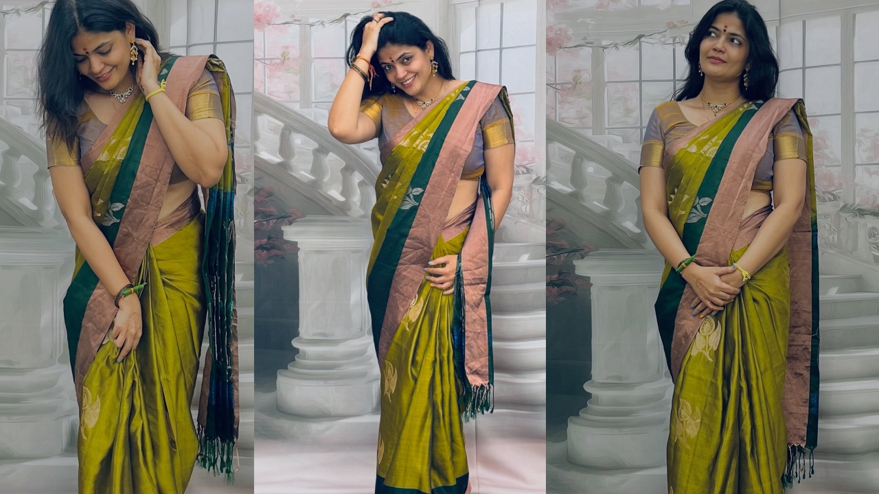 Kalpika : చీర‌క‌ట్టులో సాంప్ర‌దాయంగా.. క‌ల్పిక‌ క్యూట్ ఫోటోలు వైర‌ల్‌..