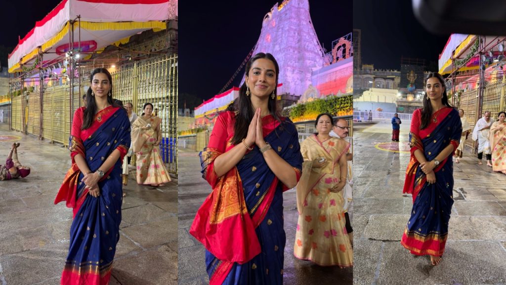 Meenakshi Chowdary : శ్రీవారి స‌న్నిధిలో న‌టి మీనాక్షి చౌద‌రి.. ఫోటోలు వైర‌ల్‌..