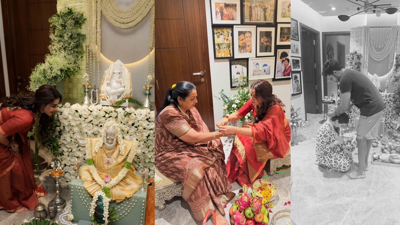 Nikkii Galrani : సంప్రదాయాన్ని గౌరవించడం, ఆశీర్వాదాలను స్వీకరించడం, కుటుంబాన్ని ఆదరించడం.. హీరోయిన్ నిక్కీ గల్రానీ వ‌ర‌ల‌క్ష్మీ వ్ర‌తం ఫోటోలు..