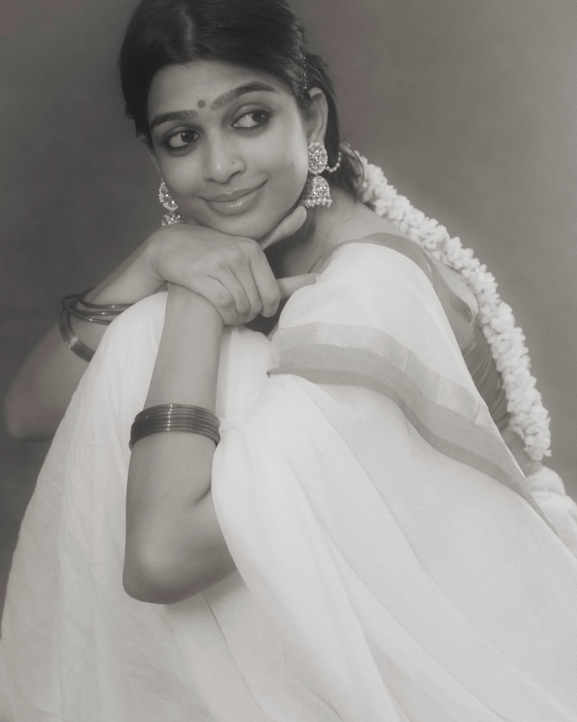 Ananthika Sanilkumar Looks like Bapu Bomma