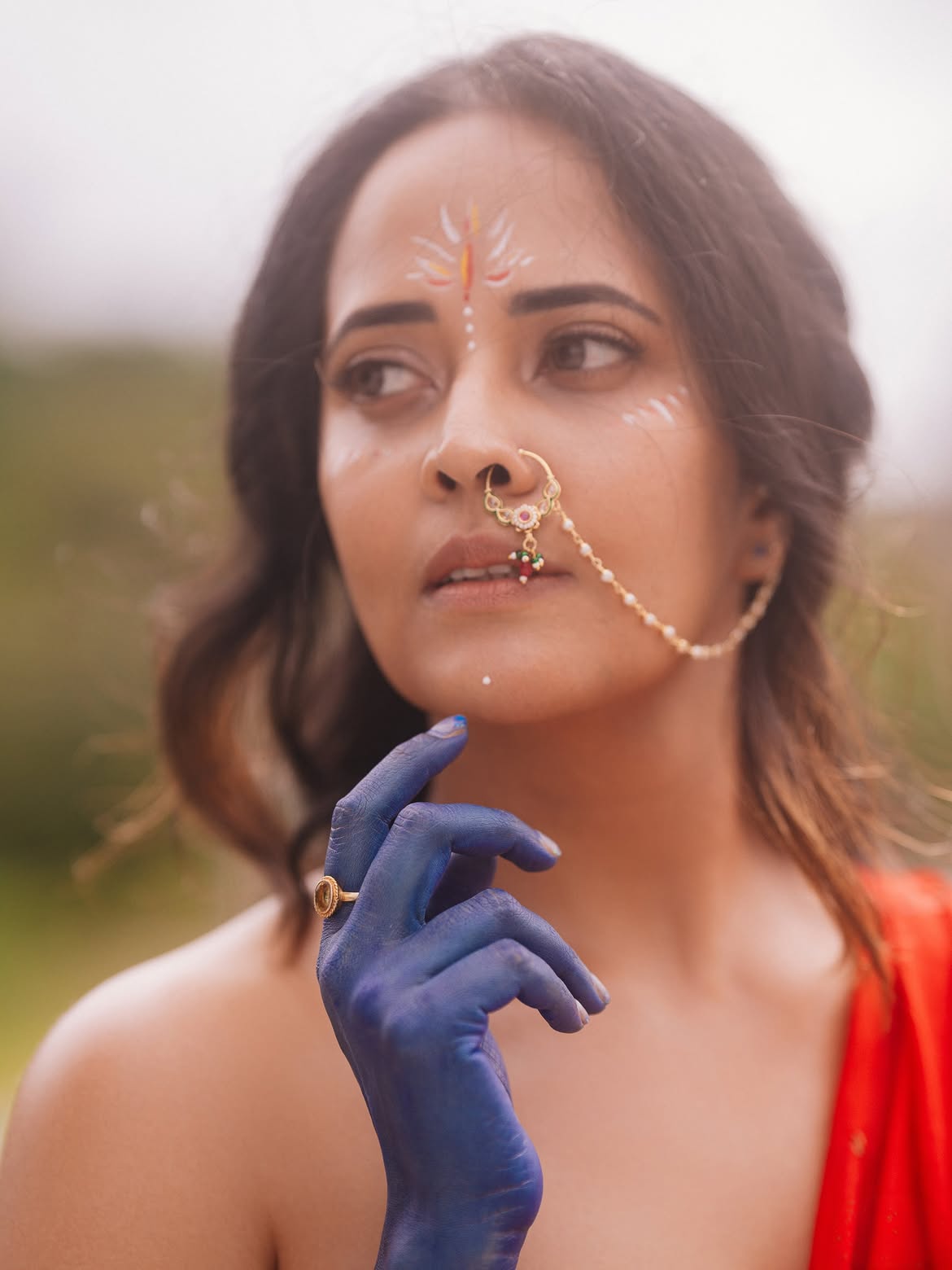 Anasuya Bharadwaj Dance Poses on Krishnashtami