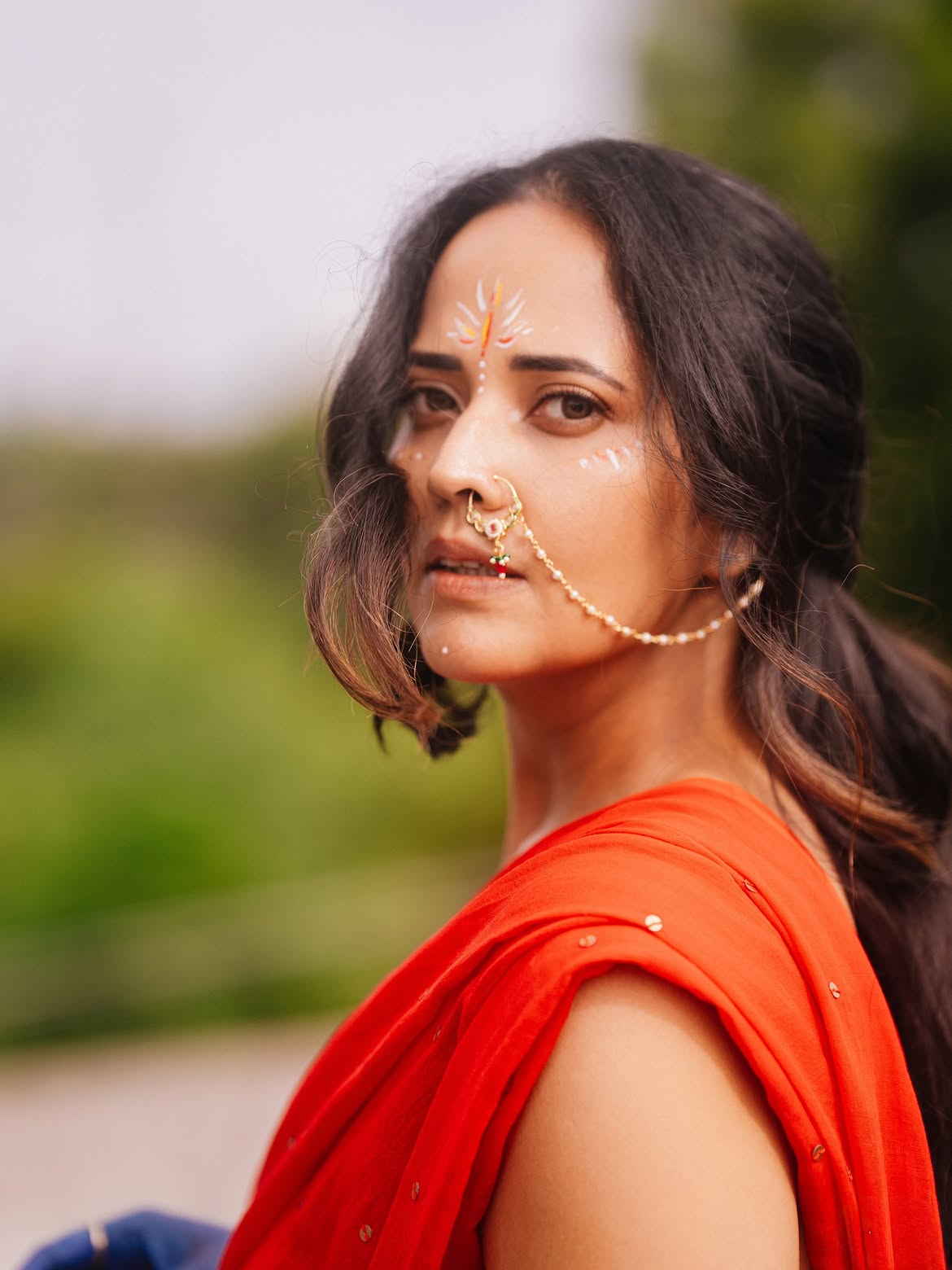 Anasuya Bharadwaj Dance Poses on Krishnashtami