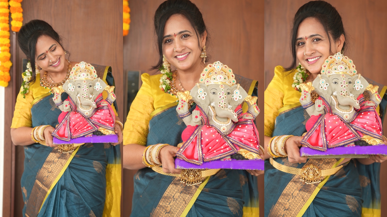 Anchor Lasya : యాంక‌ర్ లాస్య వినాయ‌క చ‌వితి స్పెష‌ల్ ఫోటోలు..