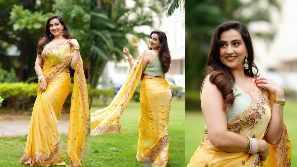 Anchor Manjusha: పసుపు శారీలో ముద్దుగా.. యాంకర్ మంజూష క్యూట్ ఫోటోలు.. Anchor Manjusha: పసుపు శారీలో ముద్దుగా.. యాంకర్ మంజూష క్యూట్ ఫోటోలు..