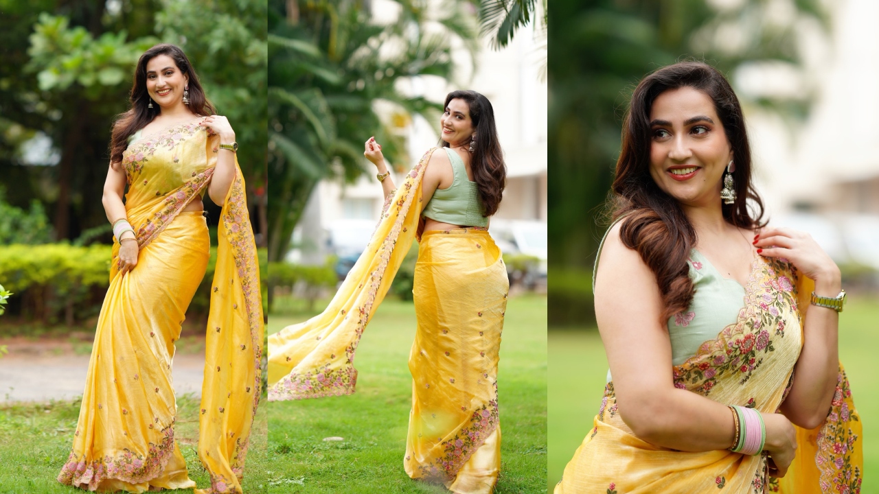 Anchor Manjusha : పసుపు శారీలో ముద్దుగా.. యాంక‌ర్ మంజూష క్యూట్ ఫోటోలు..