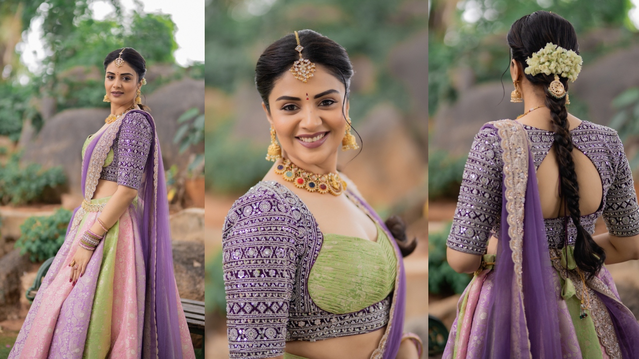 Anchor Sreemukhi : వినాయ‌క చ‌వితి నాడు మిల మిలా మెరిసిపోతున్న చిన్న కోడ‌లు.. యాంక‌ర్ శ్రీముఖి ఫోటోలు వైర‌ల్..