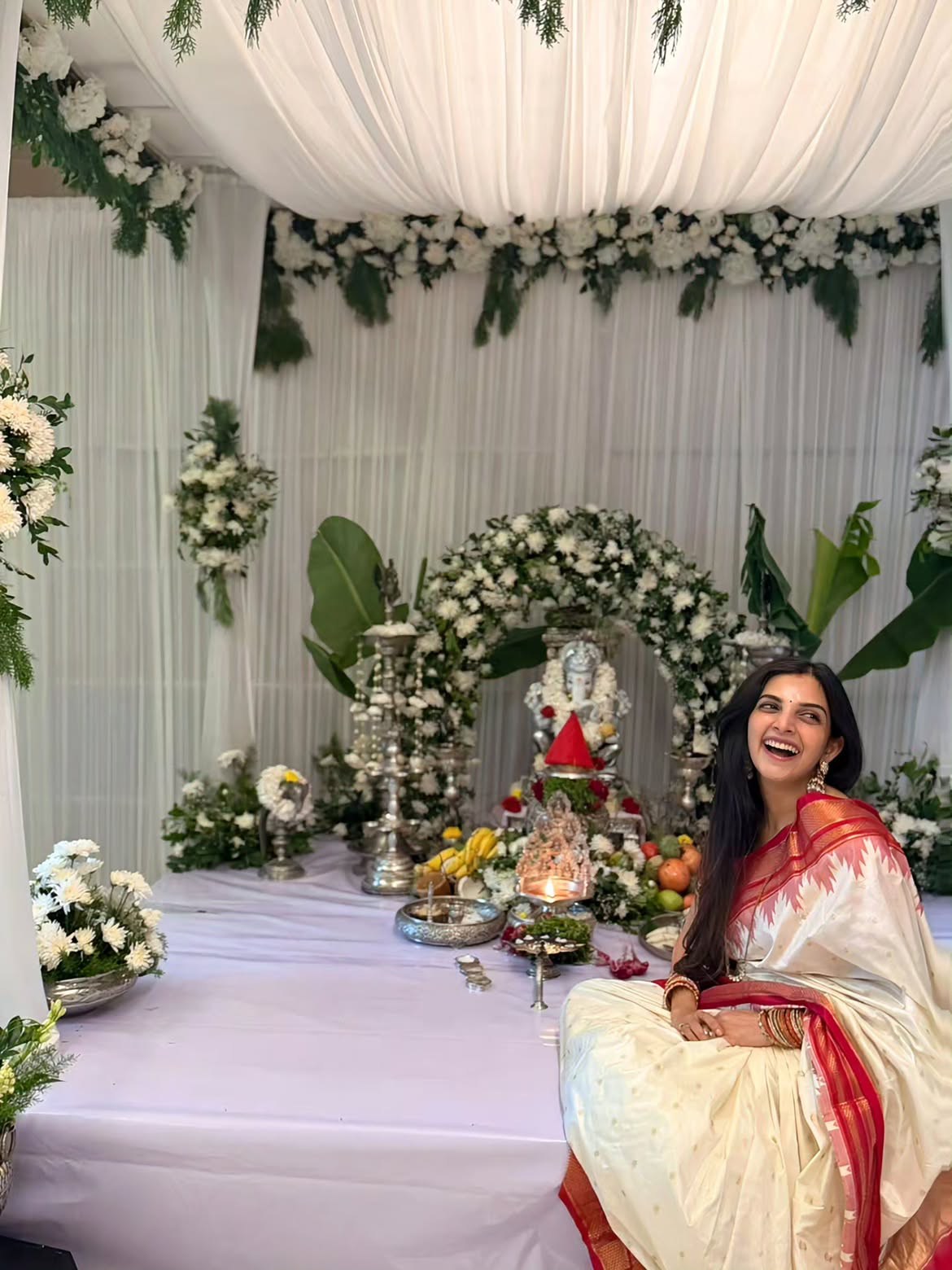 Naga Shaurya Wife Anusha Shetty Vinayaka Chavithi Celebrations