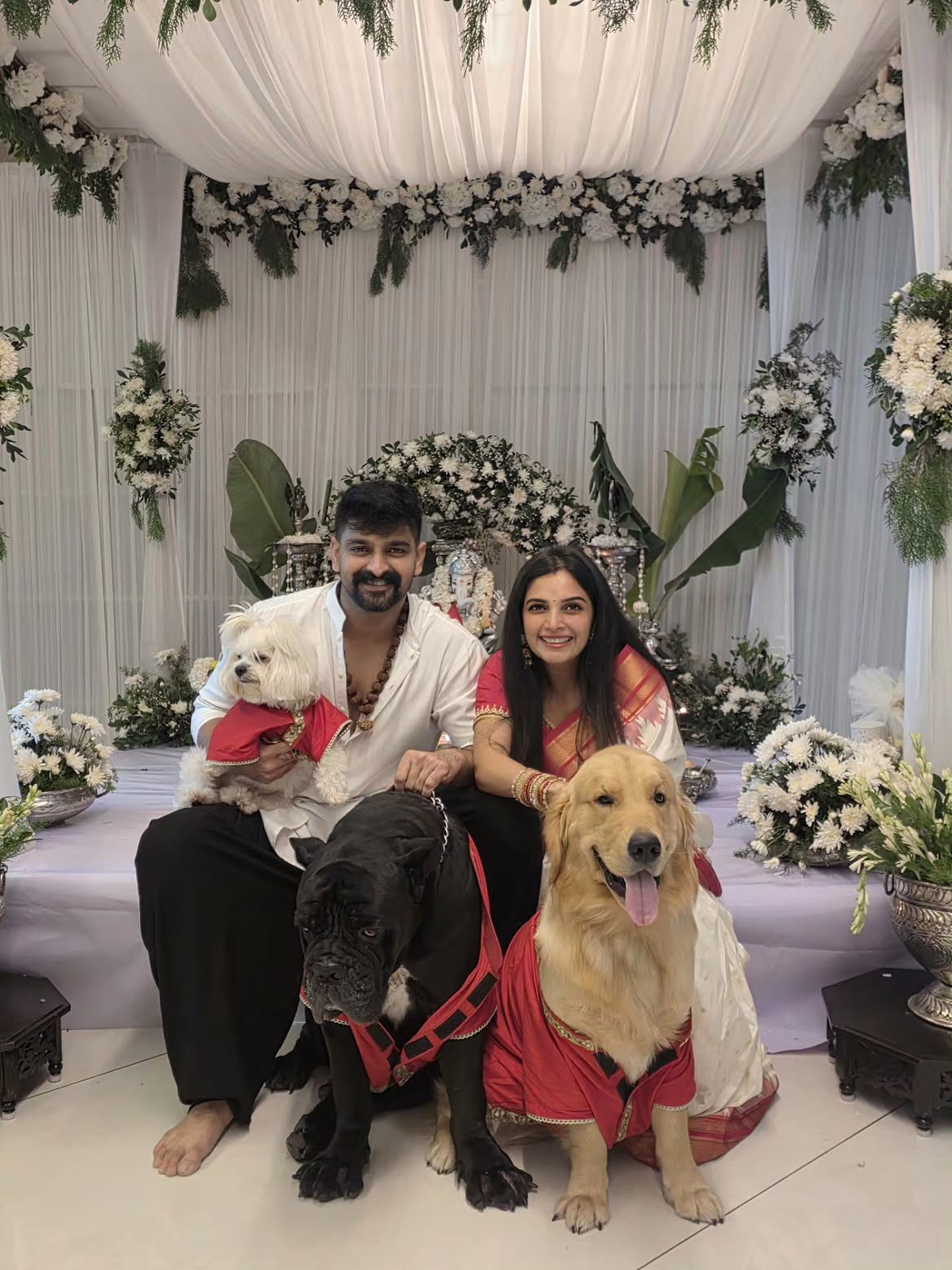 Naga Shaurya Wife Anusha Shetty Vinayaka Chavithi Celebrations