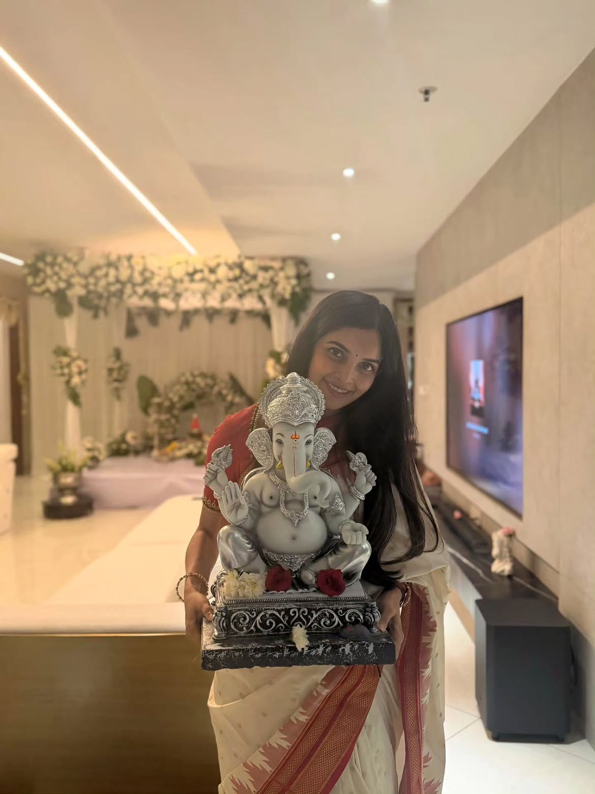 Naga Shaurya Wife Anusha Shetty Vinayaka Chavithi Celebrations