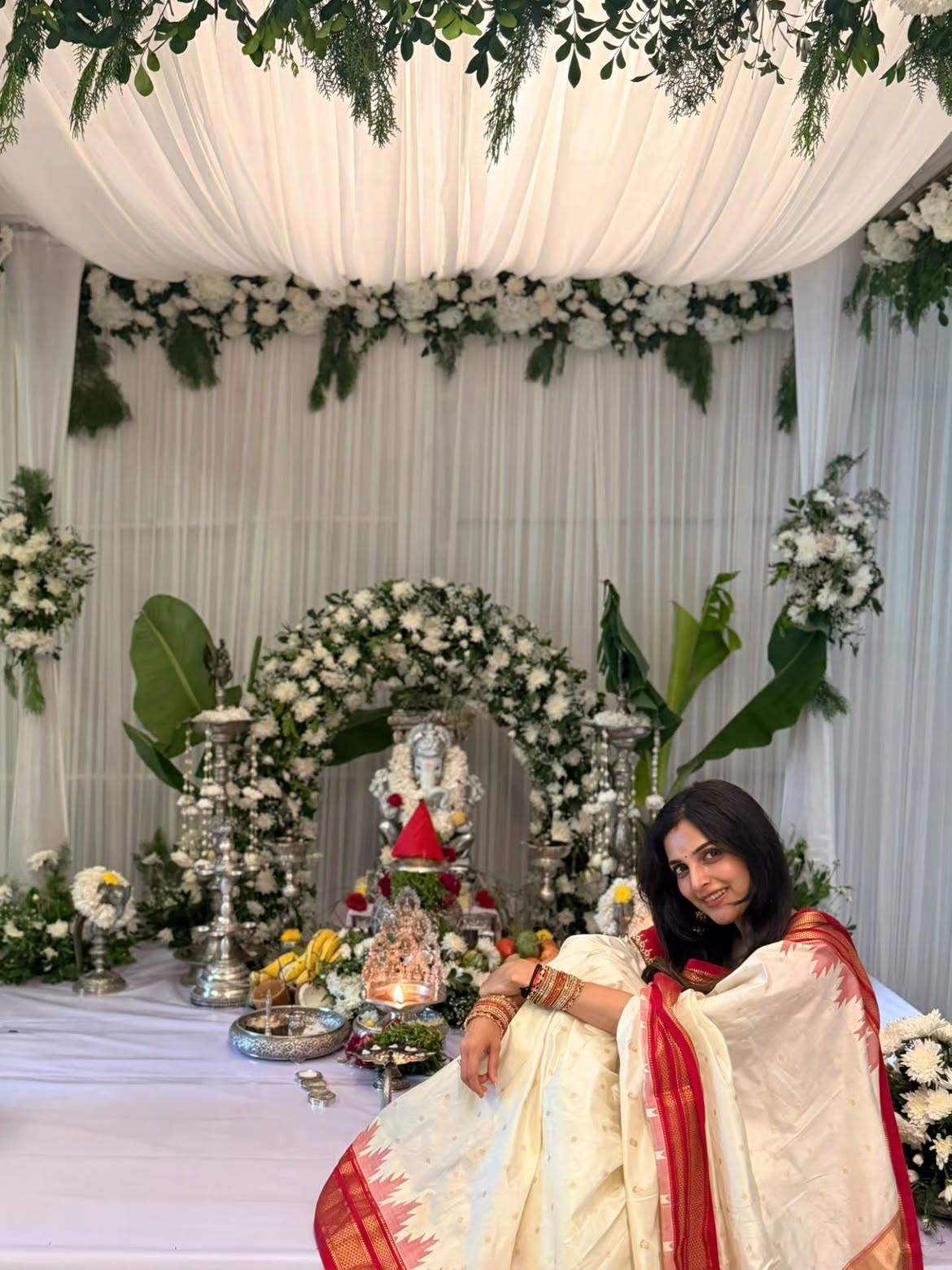 Naga Shaurya Wife Anusha Shetty Vinayaka Chavithi Celebrations
