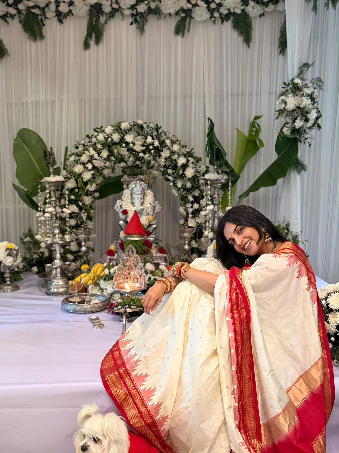 Naga Shaurya Wife Anusha Shetty Vinayaka Chavithi Celebrations
