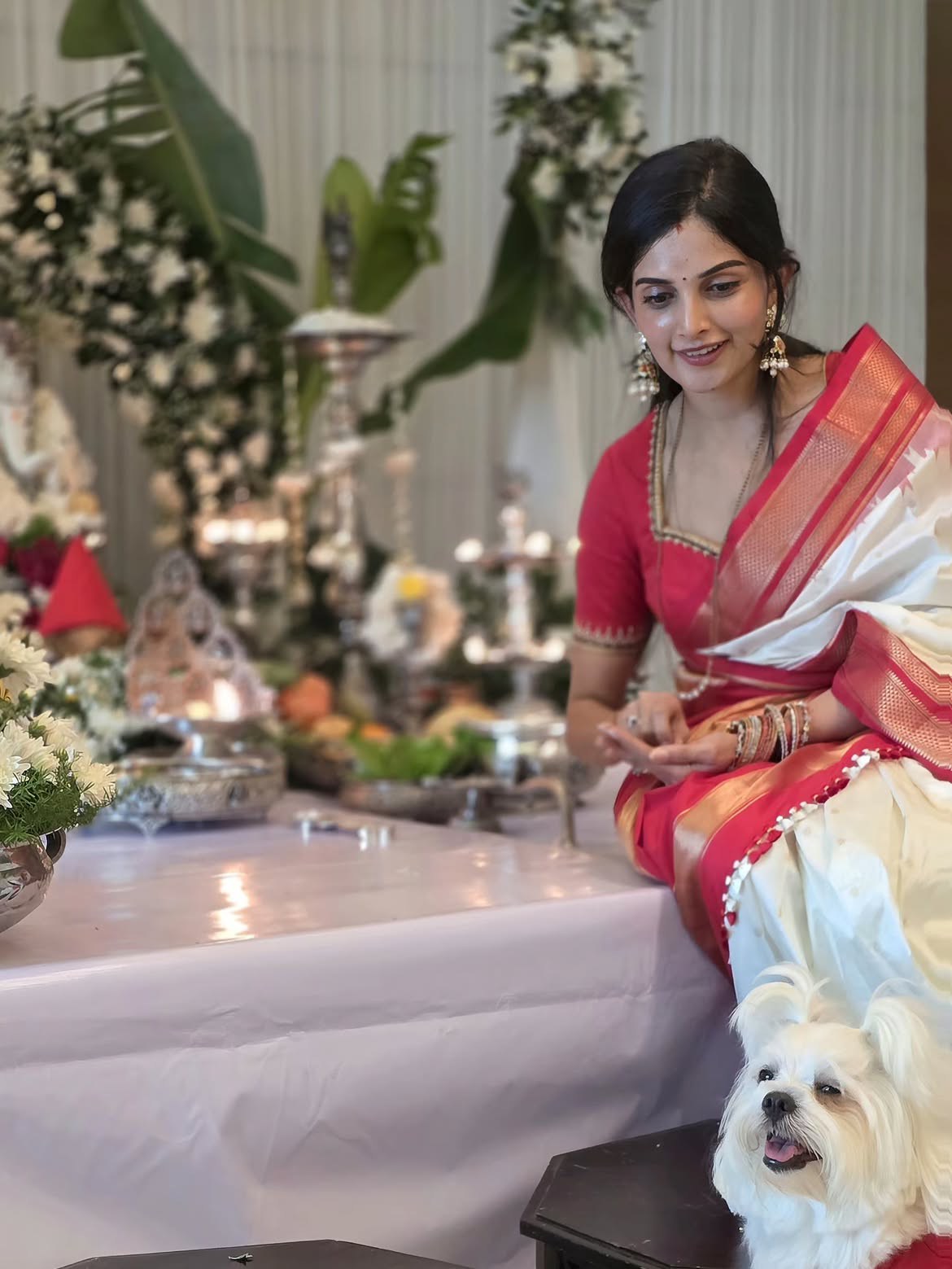 Naga Shaurya Wife Anusha Shetty Vinayaka Chavithi Celebrations