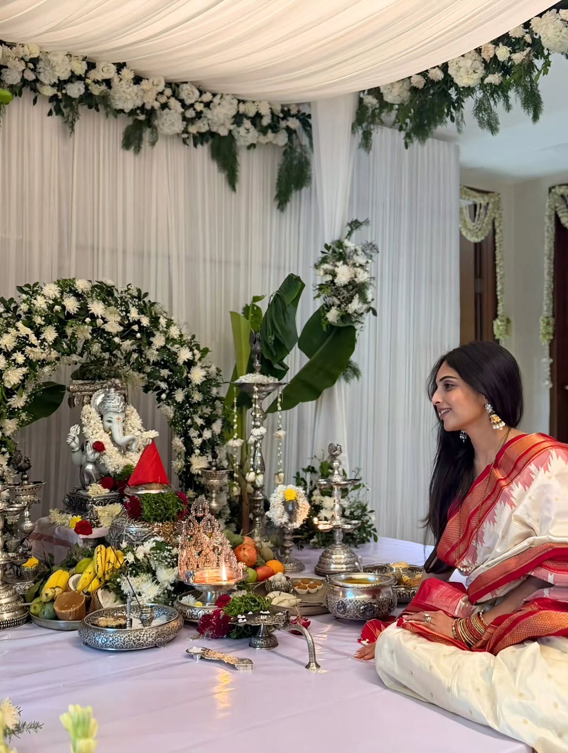 Naga Shaurya Wife Anusha Shetty Vinayaka Chavithi Celebrations