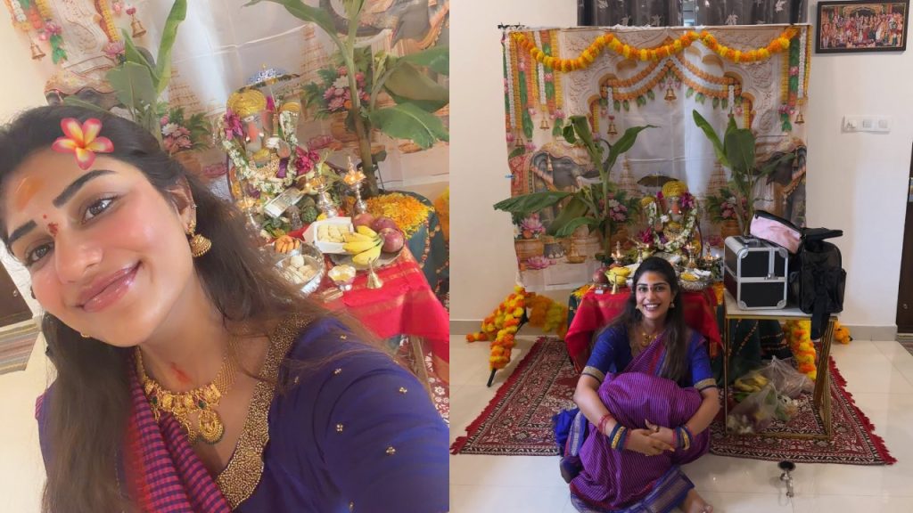 Supritha : నటి సుప్రీత వినాయక చవితి సెలబ్రేషన్స్.. ఫొటోలు..