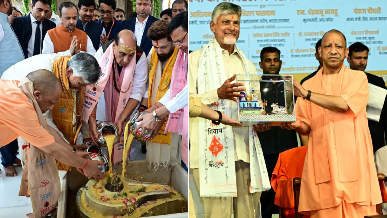 Chandrababu Naidu Varanasi Tour : మోదీ పుట్టినరోజు సందర్భంగా వారణాసిలో సీఎం చంద్రబాబు పర్యటన.. ఆలయంలో పూజలు.. ర్యాలీ ఫొటోలు వైరల్