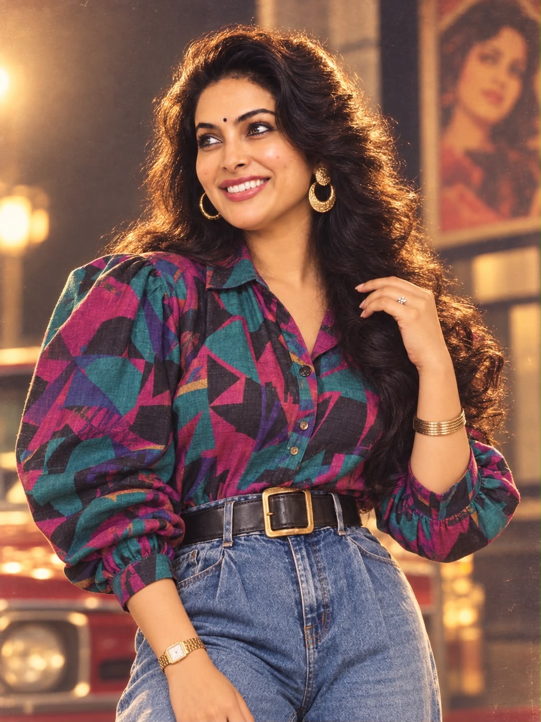 Actress Divi 80s Special AI looks