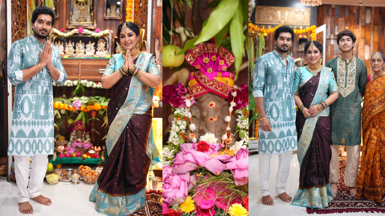 Nirupam : కుటుంబంతో క‌లిసి డాక్ట‌ర్ బాబు వినాయ‌క పూజ‌.. ఫోటోలు..