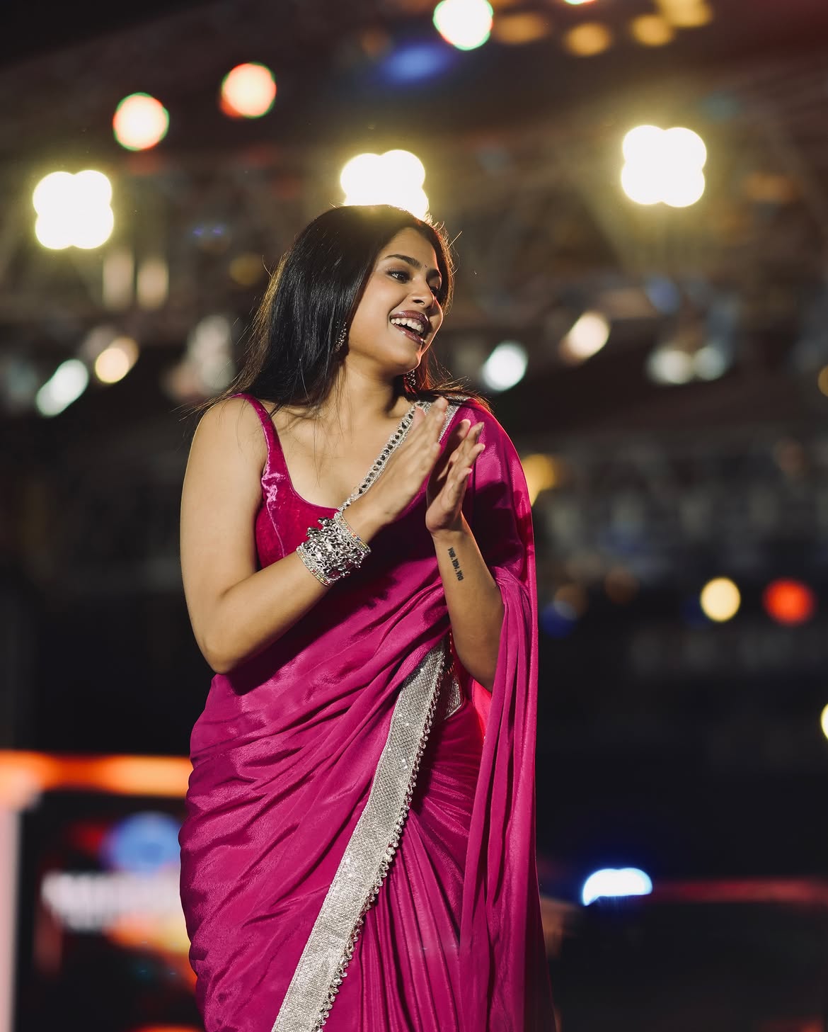 Faria Abdullah Cute Photos in Saree at Sigma Event