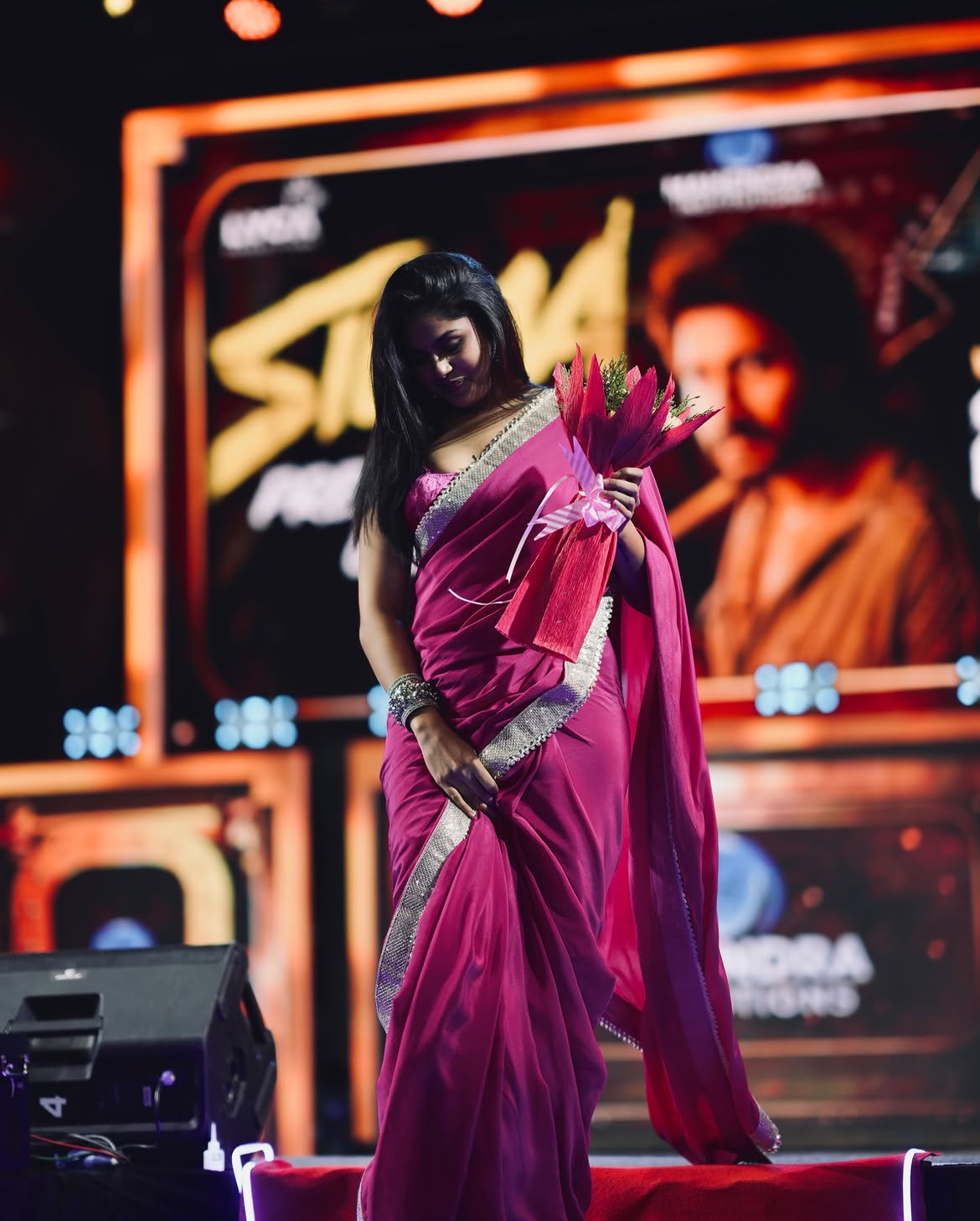 Faria Abdullah Cute Photos in Saree at Sigma Event