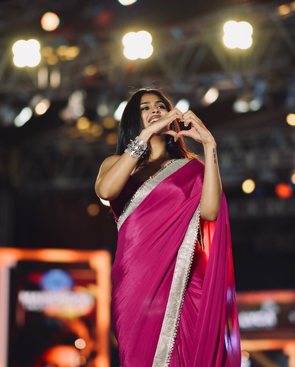 Faria Abdullah Cute Photos in Saree at Sigma Event