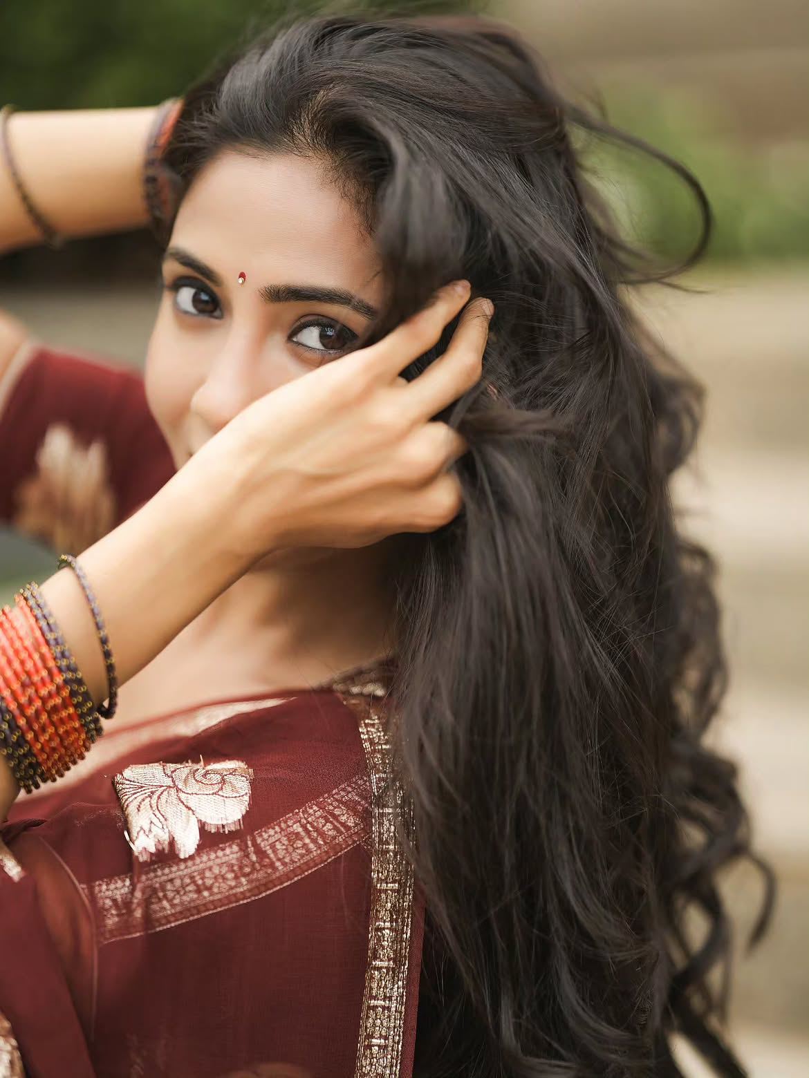 Gayathri Simhadri Cute Photos in Saree