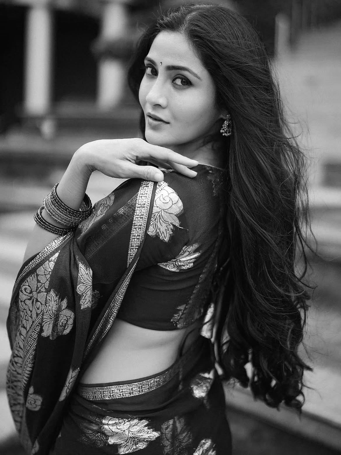 Gayathri Simhadri Cute Photos in Saree