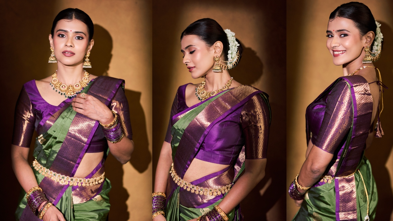 Hebah Patel : ప‌ట్టుచీర‌, కొప్పున మ‌ల్లెపూలు.. అబ్బా అనిపించే హెబ్బాప‌టేల్ ఫోటోలు..
