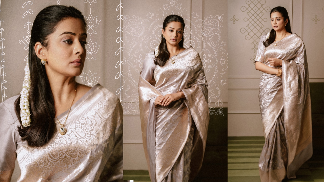 Priya Mani : త‌లలో మ‌ల్లెపూలు, బెనారస్ శారీ.. ప్రియ‌మ‌ణి క్యూట్ ఫోటోలు..