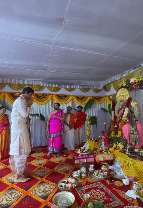 KCR Grand Son Himanshu Rao Vinayaka Chavithi Celebrations
