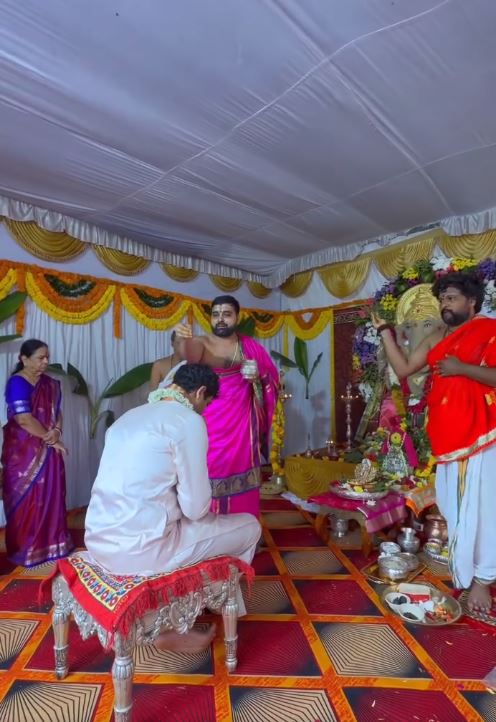 KCR Grand Son Himanshu Rao Vinayaka Chavithi Celebrations