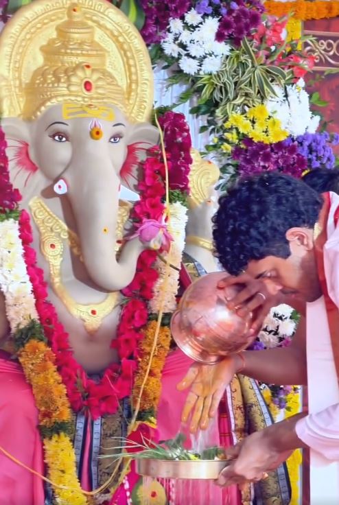 KCR Grand Son Himanshu Rao Vinayaka Chavithi Celebrations