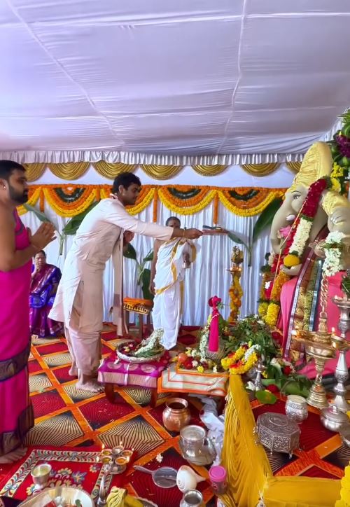 KCR Grand Son Himanshu Rao Vinayaka Chavithi Celebrations