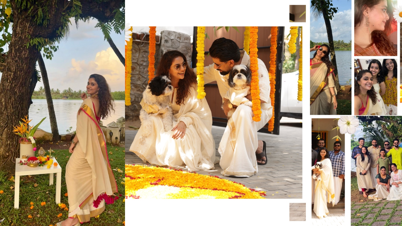 Keerthy Suresh : కాస్త స‌మయం ప‌ట్టింది గానీ.. నా కిష్ట‌మైన వాళ్ల‌తోనే.. కీర్తి సురేష్ ఓనం సెల‌బ్రేష‌న్స్‌..