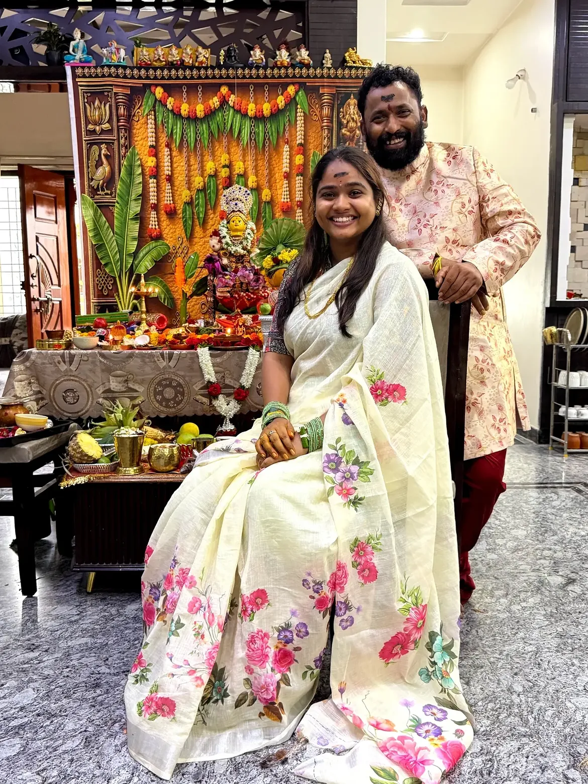 Kiraak RP Wife Lakshmi Prasanna Varalakshmi Vratham Photos