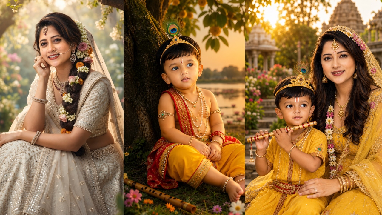 Lahari : కృష్ణాష్ట‌మి స్పెష‌ల్.. ఏఐ ఫోటోలు షేర్ చేసిన సీరియ‌ల్ న‌టి ల‌హ‌రి..