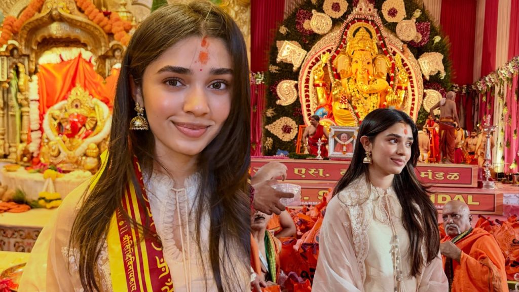 Krithi Shetty : వినాయక చవితి పందిళ్లను సందర్శించిన కృతిశెట్టి.. ఫొటోలు..