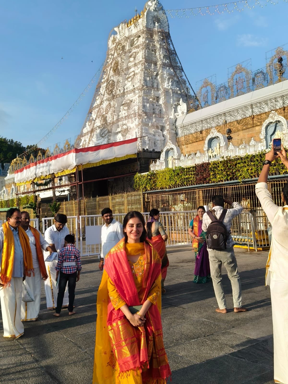 Kushitha Kallapu Visits Tirumala Temple
