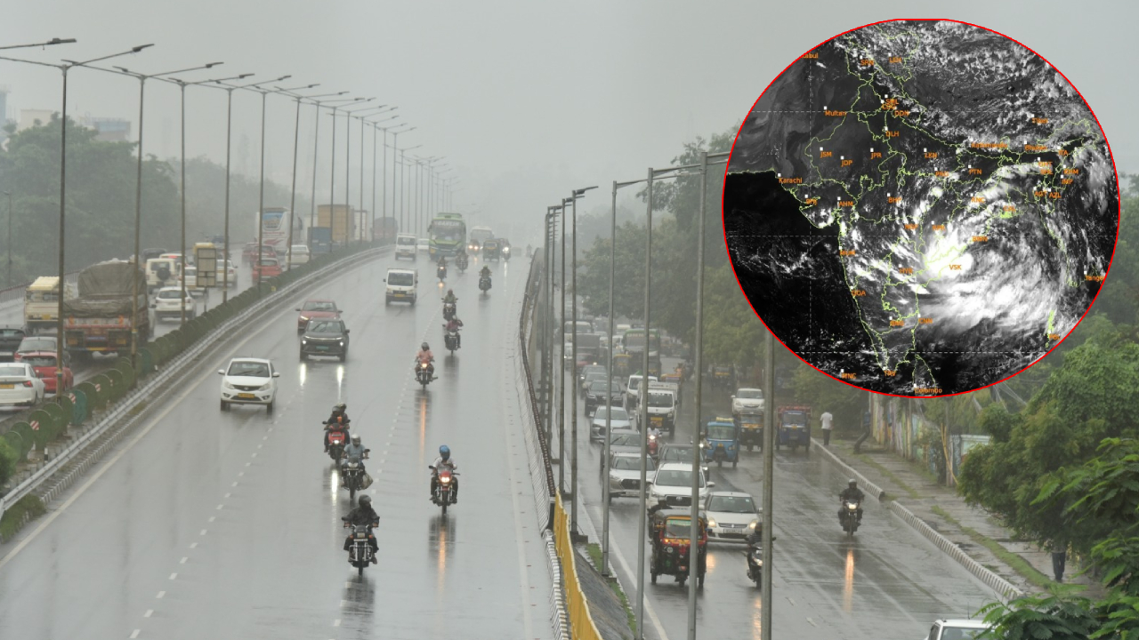 Rain Alert: ద్రోణి ప్రభావంతో దంచి కొట్టనున్న వర్షాలు.. అమరావతి, హైదరాబాద్ వాతావరణ కేంద్రాల హెచ్చరిక!