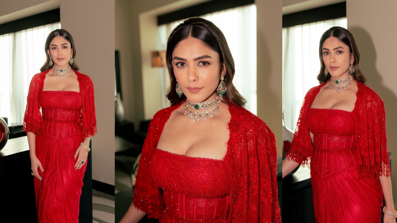 Mrunal Thakur : ఎరుపు డ్రెస్‌లో మృణాల్ ఠాకూర్‌.. ఫోటోలు వైర‌ల్‌..
