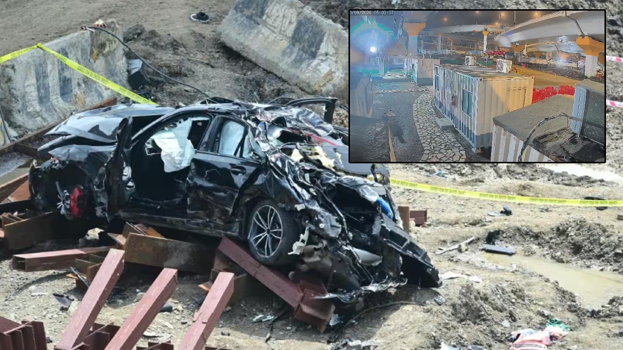 Mumbai BMW Crash : ముంబైలో ఘోర ప్రమాదం.. వంతెనపై నుంచి పడిన బీఎండబ్ల్యూ కారు.. వీడియో వైరల్