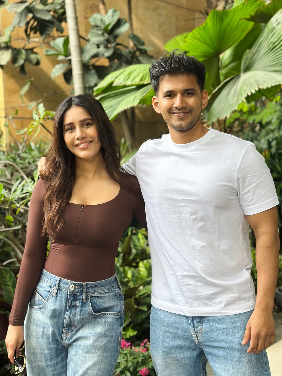 Nabha Natesh with Her Brother Nahush Chakravarthy