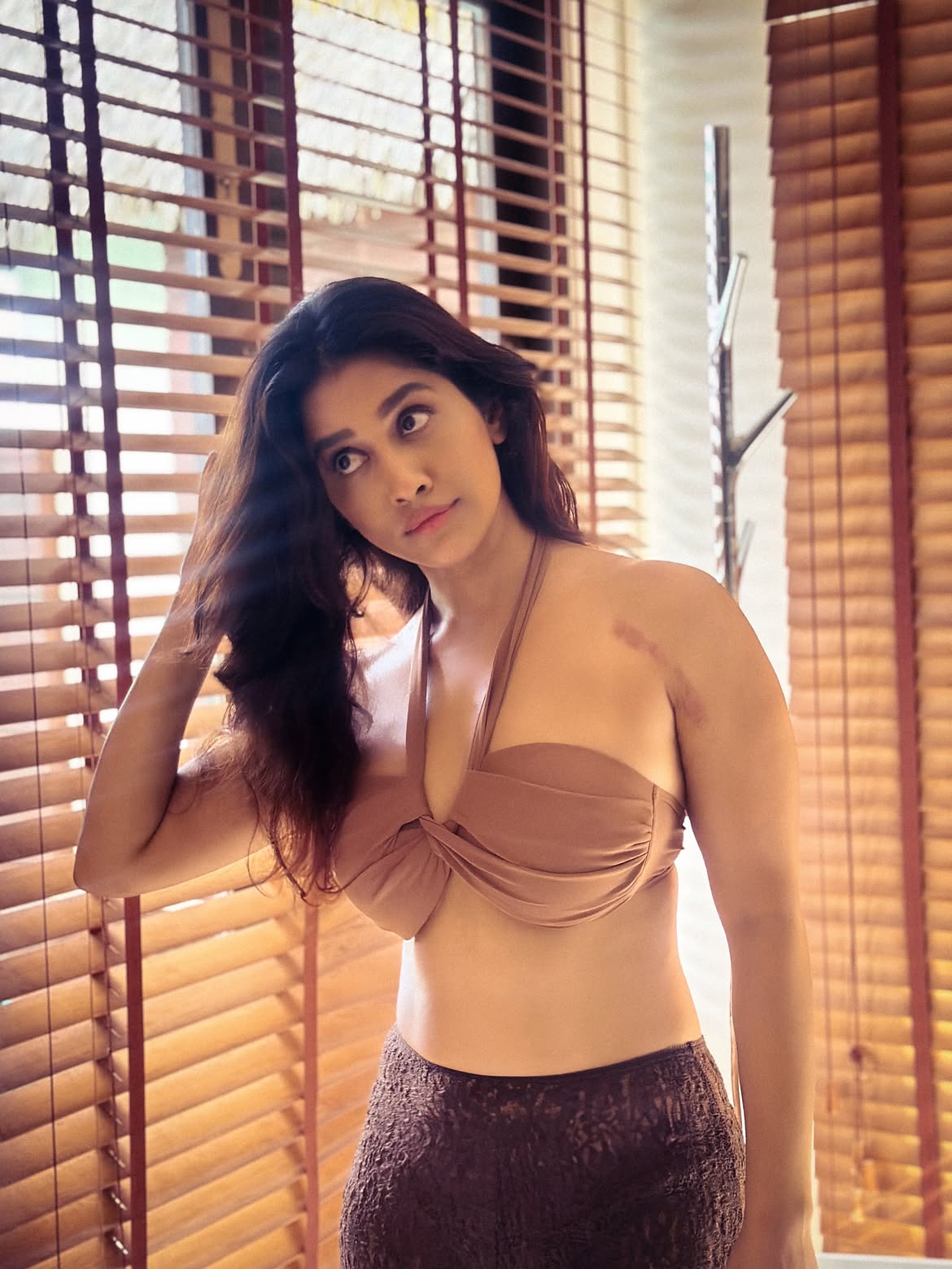 Nabha Natesh Enjoying Vacation at Beach