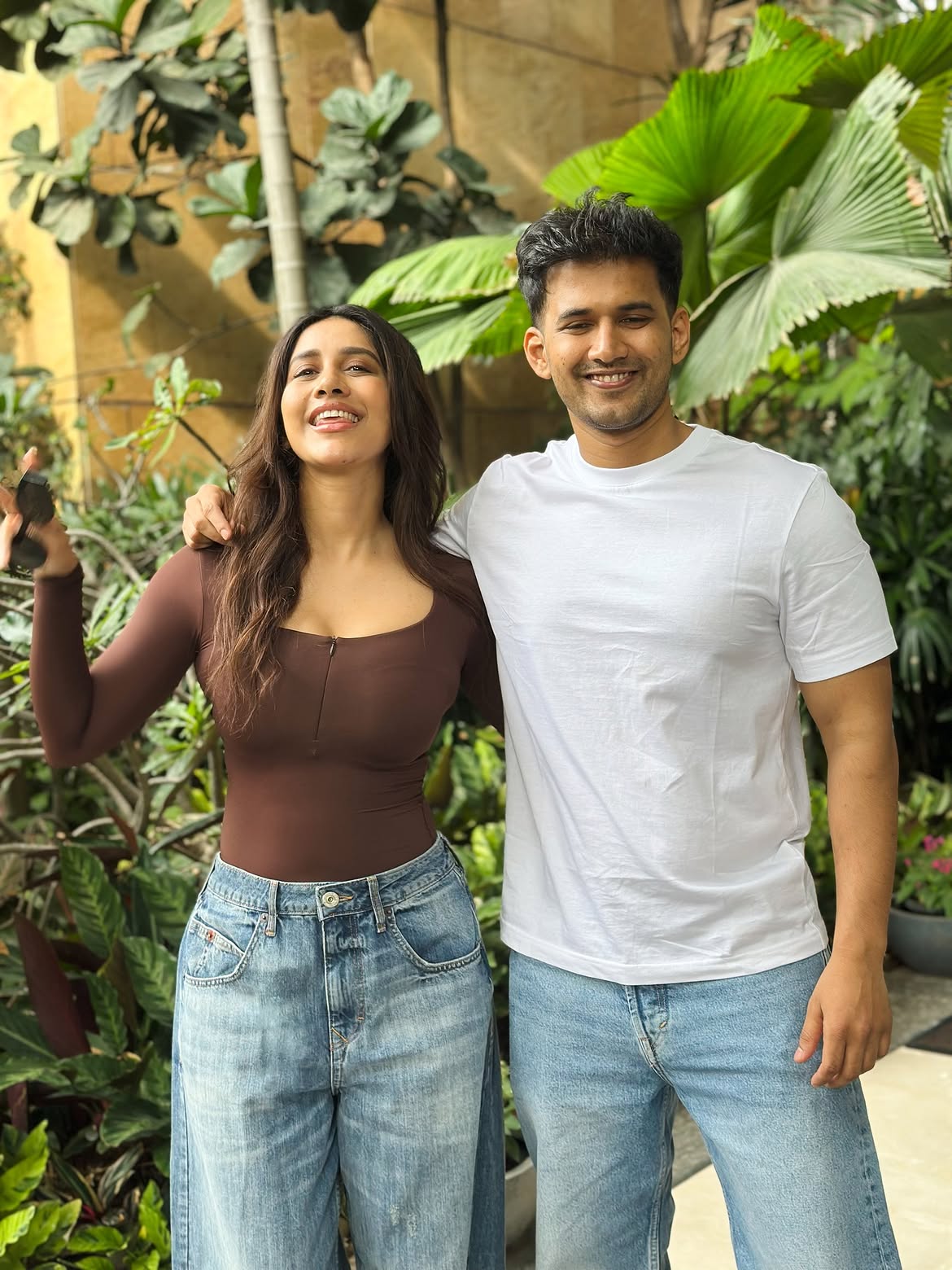 Nabha Natesh with Her Brother Nahush Chakravarthy